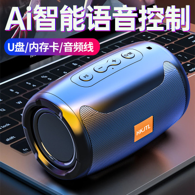 Tiktok AI Smart Bluetooth Speaker Mini Portable High Volume Internet Celebrity Audio Household Outdoor Card Subwoofer