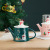 Creative Cute Cartoon Snowman Christmas Gift Ceramic Cup Christmas Tea Set Gift Set Souvenirs