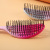 Amazon Arc Hollow Oval Comb Candy Color Vent Comb Fluffy Shape Hairdressing Hair Curling Comb Household Styling Hairbrush