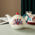 One Cup and One Pot of Afternoon Tea Hand-Painted Teapot Sets Ins Coffee Cup Set Tea Set with Hand Fireworks Display Teapot