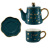 Nordic Style Ins Ceramic Teapot Set Amazon Hot Selling Gold-Plated Teapot Home Gift Support Logo