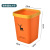 Factory Direct Supply Household Trash Can without Cover Kitchen Bathroom Clamping Ring Trash Can Living Room Wastebasket Square Trash Can
