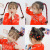 Red Hair Ring New Year Red Hair Rope Rubber Band Children's Hair Tie Does Not Hurt Hair Festive Hair Band Girl Baby Girl