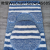 Three-Piece Toilet Carpet Bath Mat Bathroom Absorbent Non-Slip Floor Mat