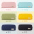 Large Capacity Pencil Case Japanese Square Middle School Students Multi-Functional Simple Solid Color Girl Stationery Box Storage Bag