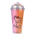New Milky Tea Cup Plastic Cup Student Good-looking with Light Activity Gift Double-Layer Cup with Straw Adult Water Cups