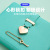 B6 Heart Keychain Notebook Business Advertising Notepad Student Diary Stationery Notebook Gilding Journal Book Wholesale