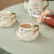 Nordic Style Ins Ceramic Teapot Set Amazon Hot Selling Gold-Plated Teapot Home Gift Support Logo