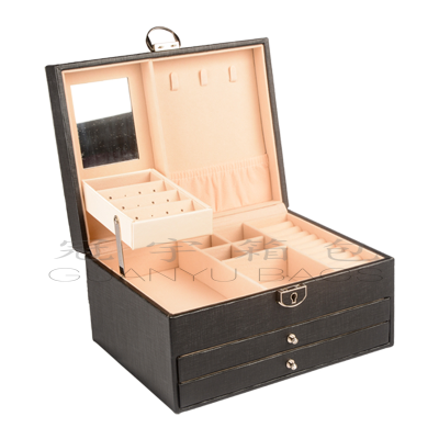 Guanyu Woven Classic Portable Storage Box Multi-Functional Large Capacity Jewelry Jewelry Box Professional Customization