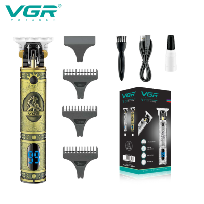 VGR V-228 T9 metal carving desgin hair cutting machine beard trimmer professional hair clipper hair trimmer for men