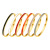 Foreign Trade Supply Titanium Steel Bracelet 4mm Narrow Gold Epoxy Color Enamel Bracelet Fashion Female Buckle Bracelet