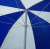 Outdoor 2 M Beach Umbrella Blue and White Sun Umbrella Stall Advertising Umbrella Stall Outdoor Sun Umbrella
