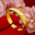 Online Live Broadcast Popular Vietnam Placer Gold Ancient French Heart Sutra Open-Ended Bracelet Brass Gold-Plated Exhibition Supply Bracelet Manufacturer