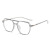 Korean Style Retro Polygon Double Beam Optical Glasses Women's Ins Myopia Glasses Rim Trendy Men's Internet Sensation Literature Style Glasses Frame