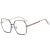 European and American Anti-Blue Light Glasses Slimming Artistic Retro Plain Glasses New Fashion Net Red Big Frame with Myopic Glasses Option Glasses Frame