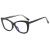 New Fashion Retro Cat Eye Contrast Color Avant-Garde European and American Plain Glasses Ins Internet Celebrity TR90 Anti-Blue Ray Core Insert Glasses