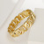 Hollow Bracelet Female Twist Connecting Shackle Fashion Zinc Alloy Factory Direct Sales Gold Plated Niche Style Metal Hand Jewelry