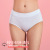 Cotton Mid-High Waist Underwear Solid Color Large Size Underwear Women's Belly Contracting Hip Lifting Girl Briefs