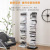 Nordic Creative Wrought Iron Bookcase Modern Minimalist Living Room Study Invisible Floor Vertical Simple Library Shelf