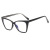 New Fashion Square Cat Eye Contrast Color European and American Plain Glasses Ins Internet Celebrity TR90 Core Insert Anti-Blue Light Spectacle Frame