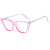 New European and American Front Guard Fashion Box Cat Eye Plain Glasses Instagram Mesh Red Spring Leg Tr Core Insert Anti-Blue Light Glasses