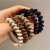 Korean Style Thread Coffee Color Series ~ High Quality Hair Rope Girl Hair Tie Durable Ins Head Rope Rubber Band Durable Top Cuft