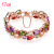 European and American Mona Lisa Colorful Zircon Bracelet Colorful Rose Gold Bracelet Stall Exaggerated Yiwu Small Commodity