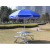 Outdoor 2.4 M Sunshade Garden Beach Stall Promotional Umbrella Windproof Umbrella Bone Large Outdoor Umbrella UV Protection