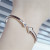 Titanium Steel Bracelet Mixed Wholesale Rose Gold Bracelet Female Anti-Allergy Non-Fading Fashion Diamond-Embedded Physical Store Supply