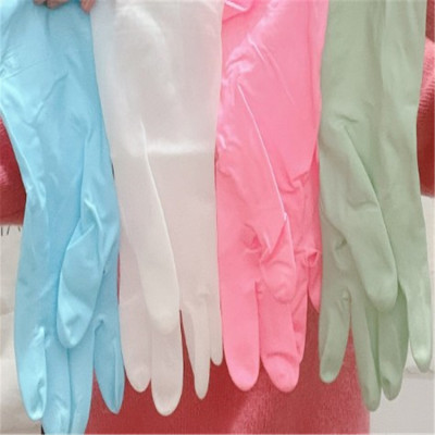 Gradient Color Fairy Plastic Steel Gloves Running Rivers and Lakes Stall Supply Ten Yuan Three Pairs Stall PVC Plastic Steel Gloves Thickened