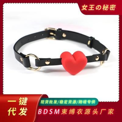 Smsex Toys Flirting Silicone Mouth Ball Leather Collar Ball Gag Couple Sex Passion Adult Sex Tools