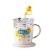 Good-looking Cute Little Yellow Duck Graduated Glass Body Glass Straw Cute Mug Breakfast Coffee Cup