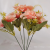 Factory Direct Sales Practical Simulation Plastic Flowers 5 Heads Dahlia Shooting Props Indoor and Outdoor Decoration DIY Flower Arrangement