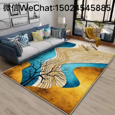 Crystal Velvet Living Room Carpet Full Mat Balcony Coffee Table Carpet Floor Mat