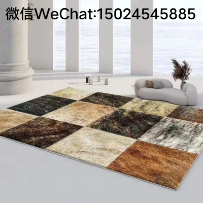 Crystal Velvet Living Room Carpet Can Be Customized Size Bedroom Balcony Coffee Table Carpet Floor Mat Full Mat Floor Mat