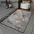 Semicircle Marbling Floor Mat Crystal Velvet Doorway Floor Mat Door Mat Bedroom Carpet