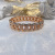 Hollow Diamond Bracelet Fine Female Fashion Personalized Twist Connecting Shackle Source Factory Wholesale Zinc Alloy Ornament