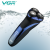 VGR V-306 3D floating rotary household washable waterproof IPX7 mens rechargeable electric beard shaver razor for men