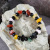 European and American New Simple Natural Stone Agate Stone Bracelet Men's and Women's Bracelets Small Jewelry Wholesale Stall Goods Foreign Trade Exclusive
