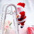 Double Ladder Christmas Climbing Stairs Bead Curtain Electric Christmas Gift Toys Christmas Dress up Holiday Gifts