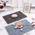 Nordic Ins Simple Table Mat Pattern Leather Placemat Double-Sided Creative Pu Western-Style Placemat in Stock Wholesale Waterproof Heat-Resistant Mat