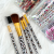 pabibrow Wholesales 5 Pcs Professional plastic make up brush Label Makeup brush set colourful brush factory direct sale