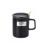 Black Retro High-Grade Frosted Particle Ceramic Mug