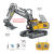 New 1/20 Scale Alloy Excavator Toy 1/24 Model RC Car Metal Die Casting Construction Engineering Toy 2.4GHz