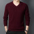 Wholesale Autumn and Winter Men's Wear Pure Wool Sweater Male V-neck Thickening Thermal Pullover Knitted Sweater Men's Whole Woolen Sweater