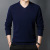 Wholesale Autumn and Winter Men's Wear Pure Wool Sweater Male V-neck Thickening Thermal Pullover Knitted Sweater Men's Whole Woolen Sweater