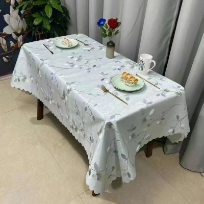 All-Flower Tablecloth Factory Wholesale Printing Waterproof Oil-Proof Square Tablecloth Ganji Running Rivers and Lakes Stall Live Supply