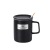 Black Retro High-Grade Frosted Particle Ceramic Mug