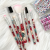 pabibrow Wholesales 7 Pcs Professional plastic make up brush Label Makeup brush set colourful brush factory direct sale