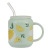 Creative Fashion Fruit Ceramic Mug Cans Shape Cup With Straw